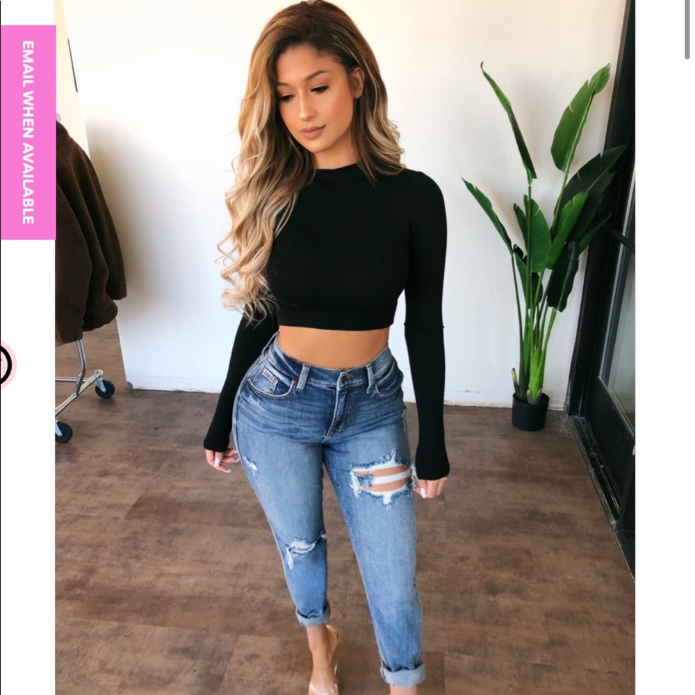 Ootdfash rocky high rise boyfriend jeans size 0